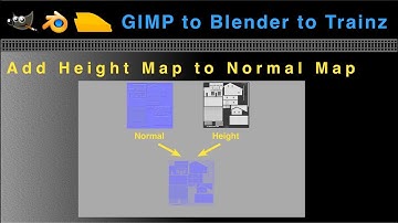 07 GIMP to Blender to Trainz: Create a Normal Plus Height Map