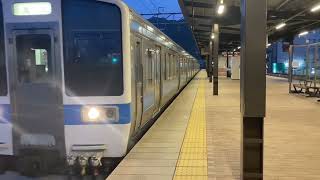 元常磐線車両415系1501編成別府駅発車シーン