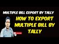 How to Export All Sales Invoices as PDFs in Tally Prime 🧾
