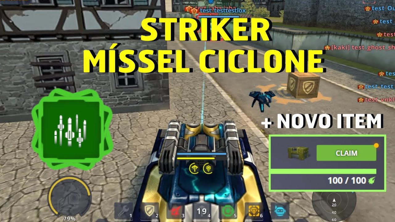 Striker Mk8 | Míssel Ciclone + NOVA ESTRELA/MOEDA?? - Tanki Online