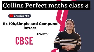 Ch-10b,Simple and Compound Interest,Collins Perfect Maths Class 8 #collins #cbse