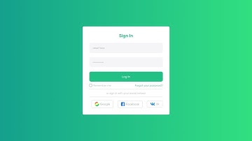 How to create Login Form using HTML & CSS only | HTML CSS Sign In Form Login Form @raselcoder