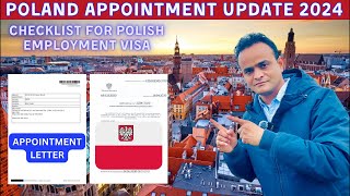 Poland Work Visa Appointment Update 2024 ! Poland Appointment Update in India ! Tabrez Malik