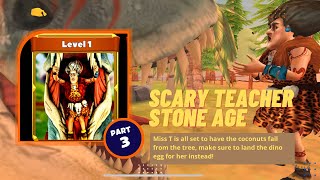 SCARY TEACHER STONE AGE // Make sure to land the dino egg for her instead! // Part 3 Level 1 screenshot 1