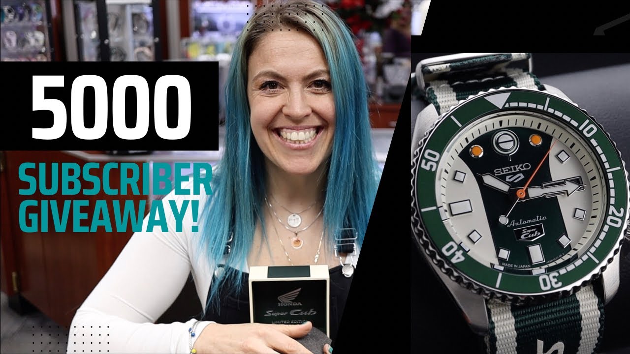 Drawing Closed* 5,000 Subscriber Giveaway! Seiko X Honda Super Cub up for  Grabs! - YouTube