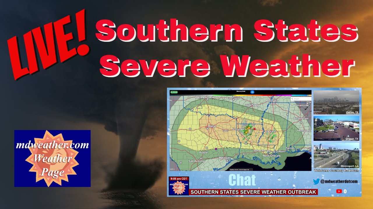 Live Gulf States Severe Weather Outbreak - YouTube