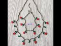 Nar Çiçeği Kolye, Halhal Yapımı (Pomegranate Flower Necklace, Anklet Making)