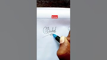 Cursive Signature | Bishal | Sk cursive art ✅
