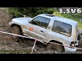 OFF-ROAD - MITSUBISHI VS JEEP VS NISSAN VS SUZUKI (pure sound)