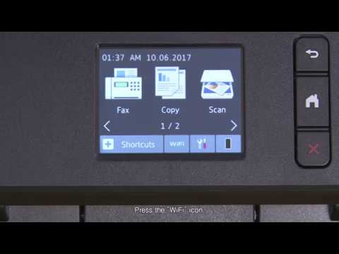 MFCL2750DW wlan assistant on machine - YouTube