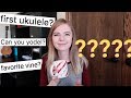 At what age did I start playing ukulele + other burning questions | Q&A