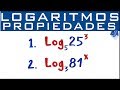 Propiedades de los Logaritmos | Logaritmo de una potencia