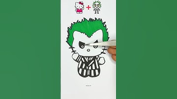 Beetle juice Mixing Puzzle | Hello Kitty + Beetle juice #shorts #beetlejuice #youtubeshorts