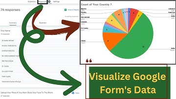 How To Visualize Google Forms Data Into Chart Or Graphs | Google Form Responses into Graphs