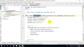 Android Studio - Thêm các phương thức chưa implement