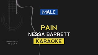 Pain - Nessa Barrett (MALE KARAOKE | INSTRUMENTAL) with LYRICS