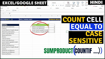 Count cell equal to case sensitive | Excel