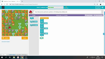 Code.org Kurs:2 Ders:3 Labirent Sıra