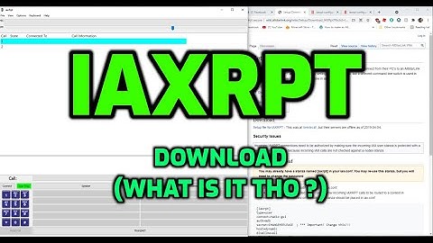 IAXRPT-WHAT IS IT ??- DOWNLOAD LINKS AND INFO