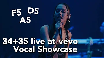 Ariana Grande ‘34+35’ live at VEVO - Vocal Showcase (G3-D5-A5)