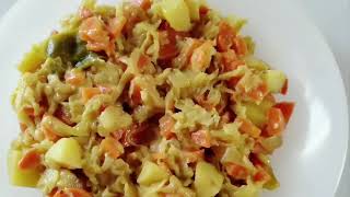 Paksoi (Chinese cabbage)vegetable curry
