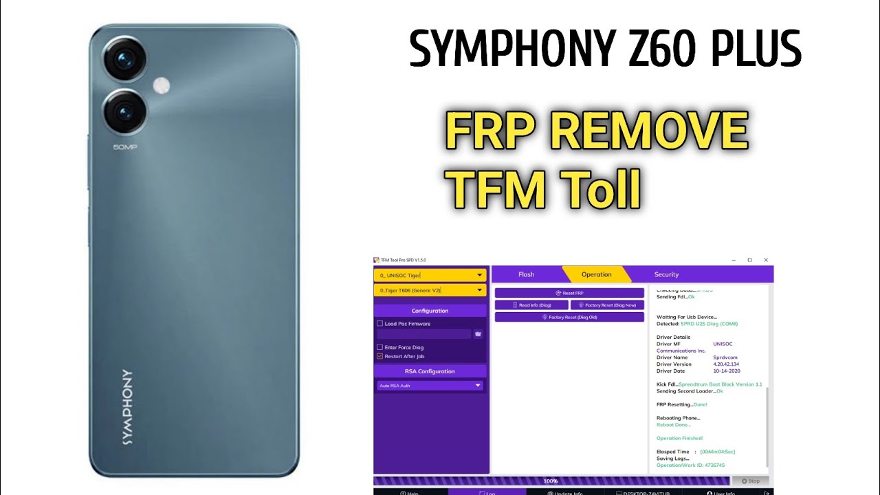 Symphony Z60 Plus FRP Unlock TFM Toll  #adt