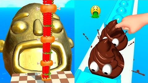 Sandwich Runner VS Pop Run - All Levels SpeedRun Gameplay Android iOS Ep1