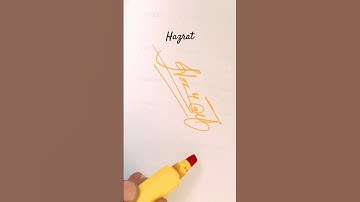 Hazrat name Signature Style//Best Signature idea#Viralshorts