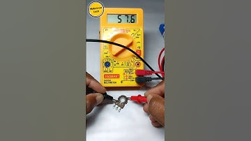 Potentiometer resistance check with multimeter #experiment #multimeter #shortsvideo