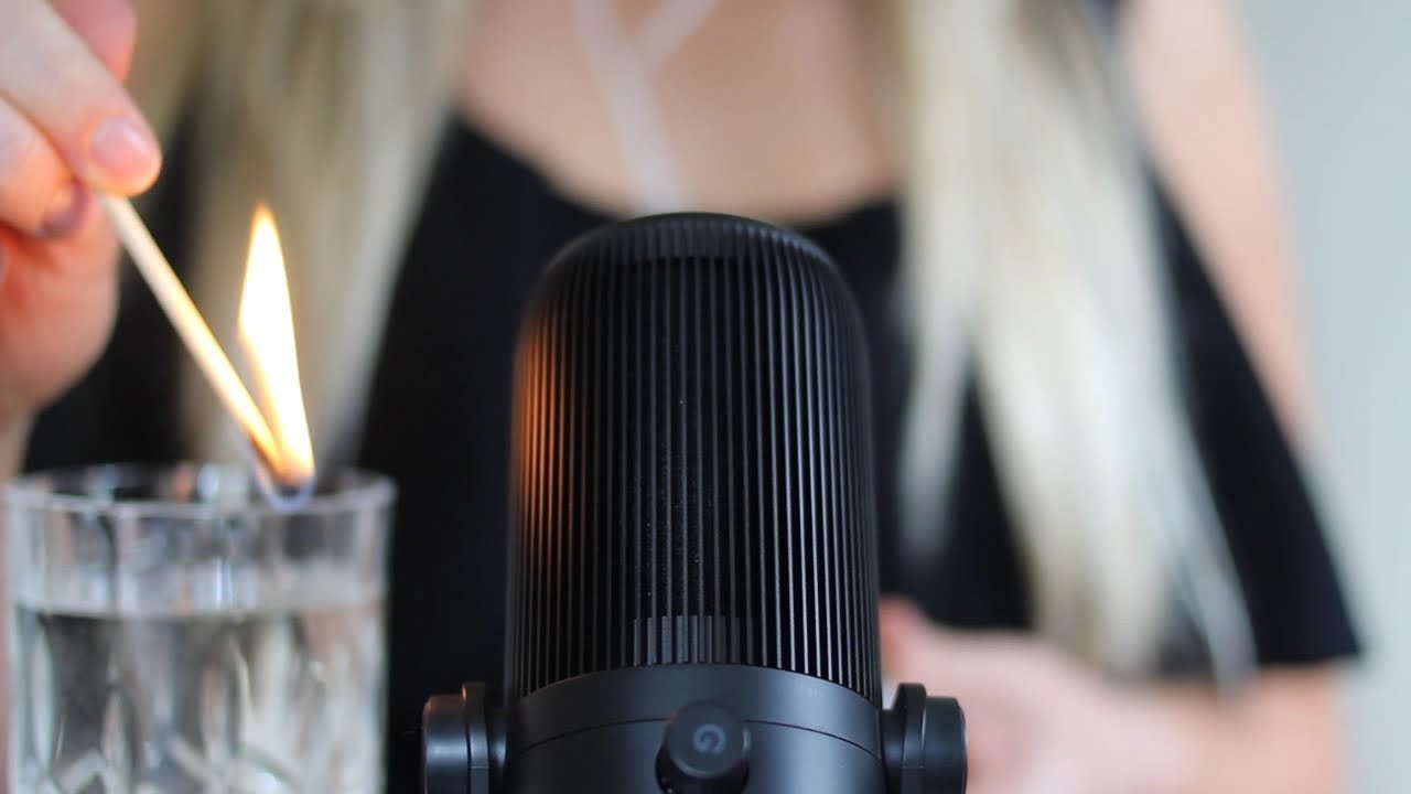 ASMR: Lighting Matches & Extinguishing in Water (No Talking)