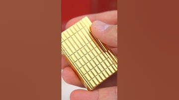 S.T. Dupont Ligne 2 Gatsby Lighter with Gold Lattice Pattern! #lighter #stdupont #vintagelighter