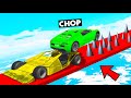 PUSHING CHOP INTO DEATH SPIKES WITH RAMP CAR GTA 5