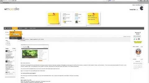 Basic Navigation in Moodle