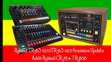 Roland TR-8S v3.0/TR-6S v2.0 Firmware Update Overview (Audio Overview)