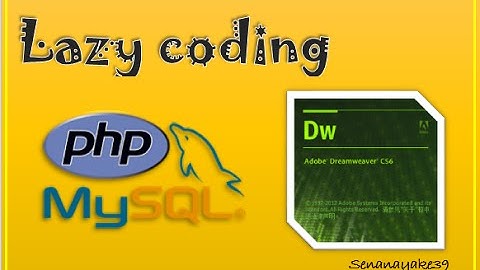 php login with mysql database - Dreamweaver - PART 1