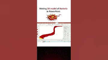 Schematic - 3D model of bacteria | Scientific Illustration using PowerPoint