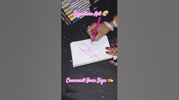 How to do easy signature✍️#signature #sign #calligraphy #shorts #short #satisfying #ytshorts #music