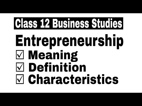 [Hindi] Video #65 Entrepreneurship Meaning, Definition & Characteristics By Sunil Adhikari