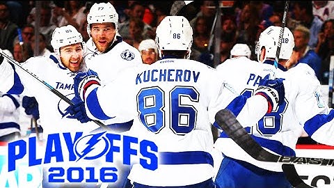 Dave Mishkin calls all 5 Lightning goals vs Islanders (2016 Playoffs, Game 3)