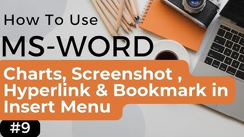 📘 How to Use Charts, Bookmarks, Hyperlinks & Screenshots in Microsoft Word | Step-by-Step Tutorial