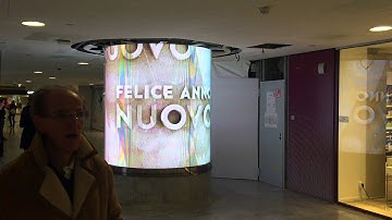 Flexible, curved and bendable LED for column.