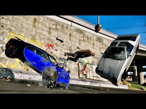 ► GTA 6 ULTRA Realistic Graphics 🔥CRASH TEST! Chiron, LaFerrari, S-Class, Huracán GTA V MOD