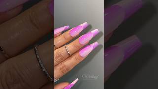Vettsy Trending Purple & Nude Pink Double Ombre French Nails 💅💜