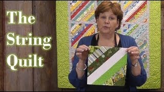 Quilting with scraps  Foundation Piecing to make the String Quilt!