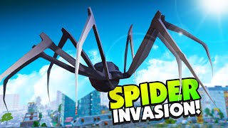 ALIEN Spiders Have Completely Destroyed the CITY!  Kill it with fire VR