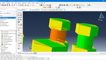 Bolt, T- Shapes mesh by ABAQUS 2