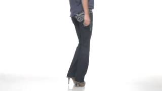Rock Revival Celine B44 White Stitch Bootcut Jean SKU: #8064235