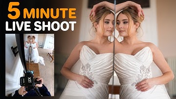 5 minute LIVE portrait shoot | One room, one camera, one lens