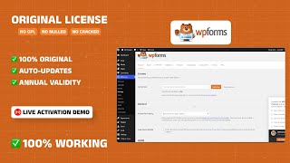 WP Forms Pro with Original License Key | Direct dashboard updates | Best Forms Plugin for WordPress