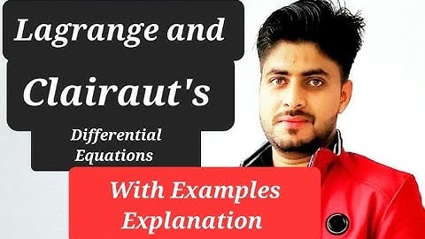 Lagrange and Clairaut